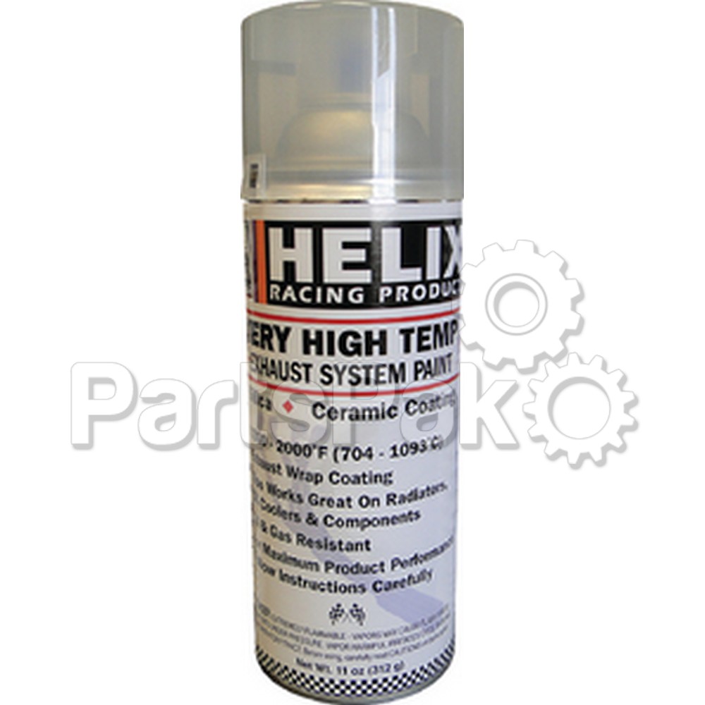 Helix Racing Products 165-1150; Very High Temp Exhaust System Paint Satin Clean 11Oz