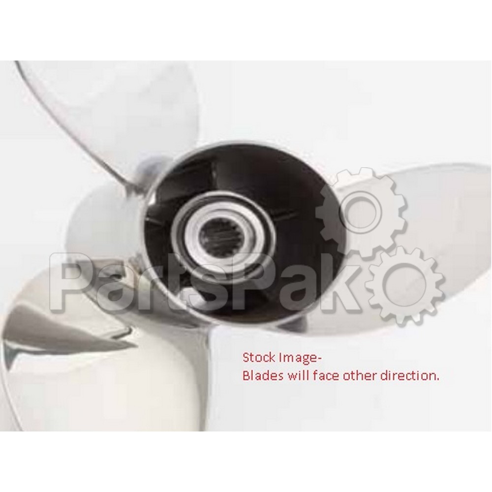 Honda 58333-ZY3-B15CL Propeller, 3-Blade 15-1/4X15 Stainless Steel (Lefthand); 58333ZY3B15CL