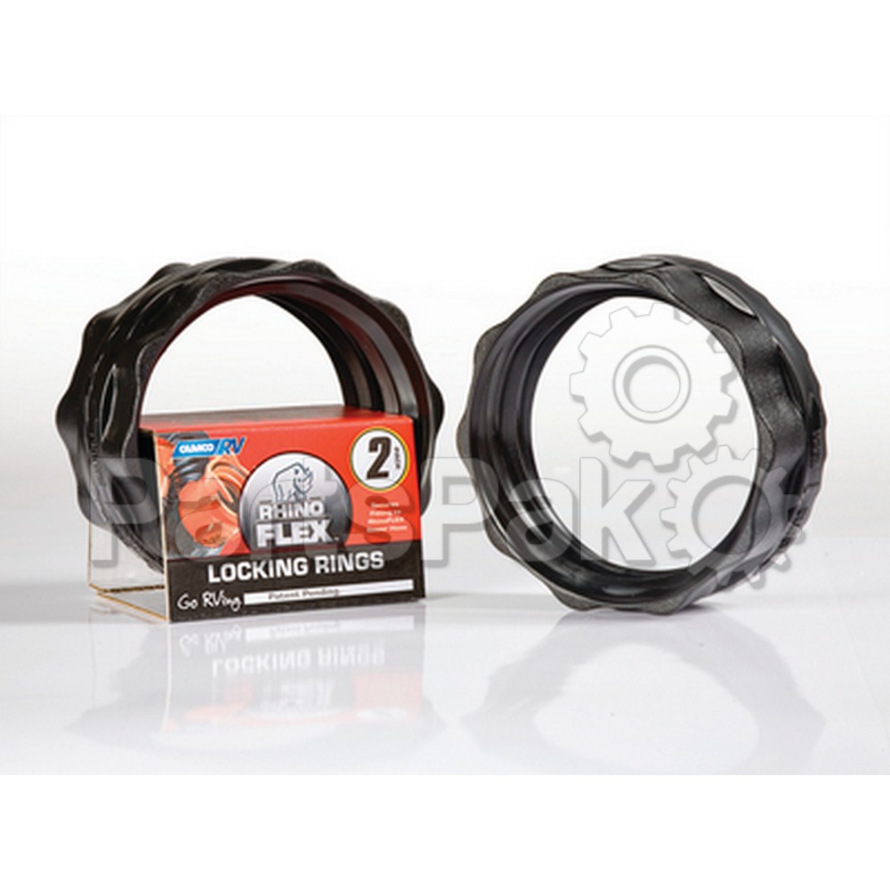 Camco 39803; Rhinoflex Locking Rings 2-Pack