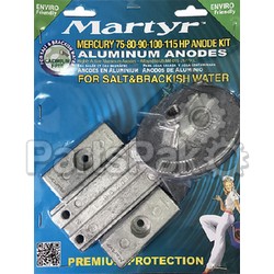 Martyr (Canada Metal Pacific) CMM75115KITA; Anode Mercury Marine Outboard 75-80-90-100-115 Aluminum; LNS-194-CMM75115KITA