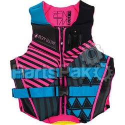 Body Glove 18224WAQUPNKL; Pfd Life Jacket Vest Women Phantom Aqu/Pnk L