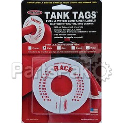 Hardline Products R1; Gas Id Label (Racing) 2-Pack