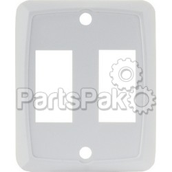 JR Products 12875; Double Face Plate White; LNS-342-12875