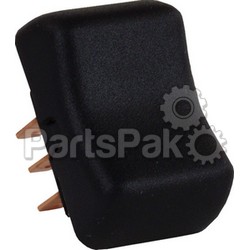JR Products 13025; Dpdt On/Off/On Momentary Switch Black; LNS-342-13025