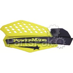 PowerMadd 34201; Handguards Yellow/Black; LNS-468-34201