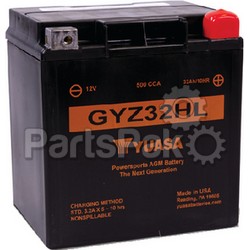 Yuasa GYZ1-6H; Battery AGM Gyz16H Factory Activated (Non-Spillable)(UPS Ground Shipping Only); LNS-494-GYZ16H