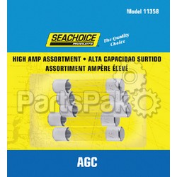 SeaChoice 11358; 5-Pieces High Amp Agc Glass Fuses