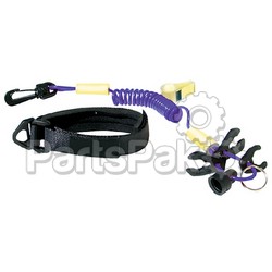 SeaChoice 11723; Ultimate Safe Lanyard Purple/Yellow