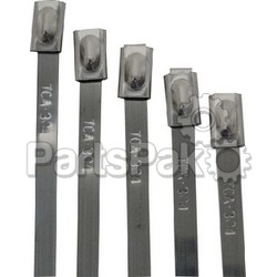 Helix Racing Products 304-0508; Cable Ties 8 Stainless Steel Barb Clasp 5-Pack