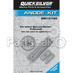 Quicksilver 97-8M0107550; W Anode Kit Outboard Qs Replaces Mercury / Mercruiser; LNS-710-97-8M0107550
