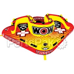 WOW World of Watersports 15-1080; Trinity 4-Person Sister Towable Inflatable Tube