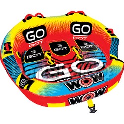 WOW World of Watersports 18-1050; Towable Go Bot 3-Person Inflatable Tube