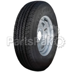 Loadstar 31964; Tire and Wheel Assembly, St175/80R13 C/5H Directional Silver With Rivets