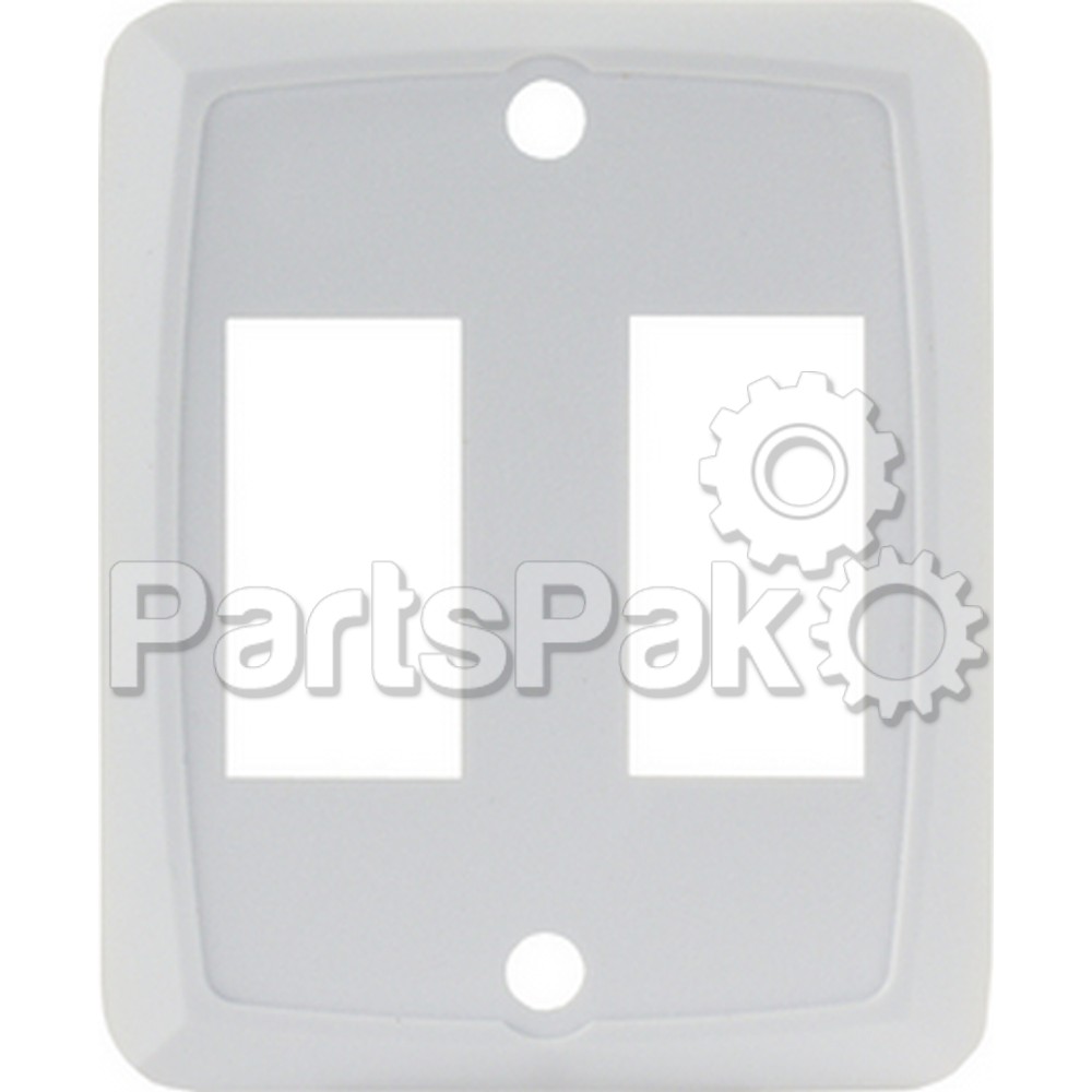 JR Products 12875; Double Face Plate White