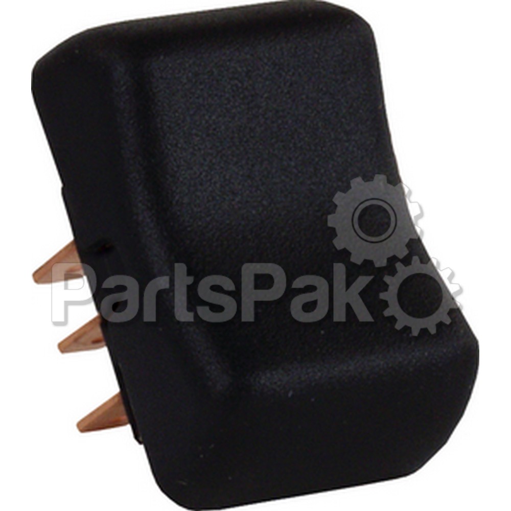 JR Products 13025; Dpdt On/Off/On Momentary Switch Black