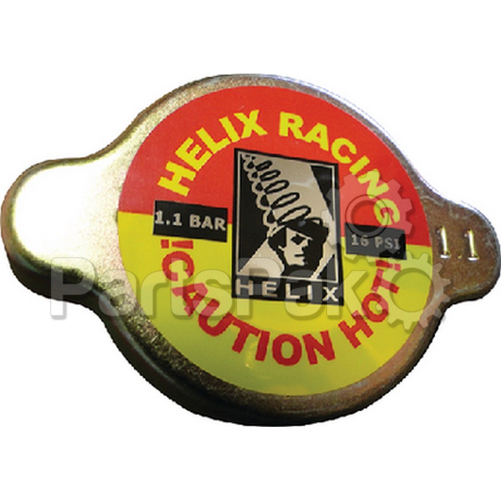 Helix Racing Products 212-1113; Radiator Cap 1.1 Bar Zinc