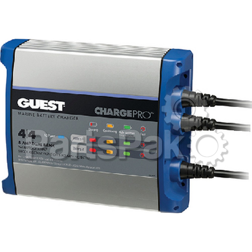 Guest 2707A; Battery Charger, Guest Chargepro 8-Amp 2 Bank 1