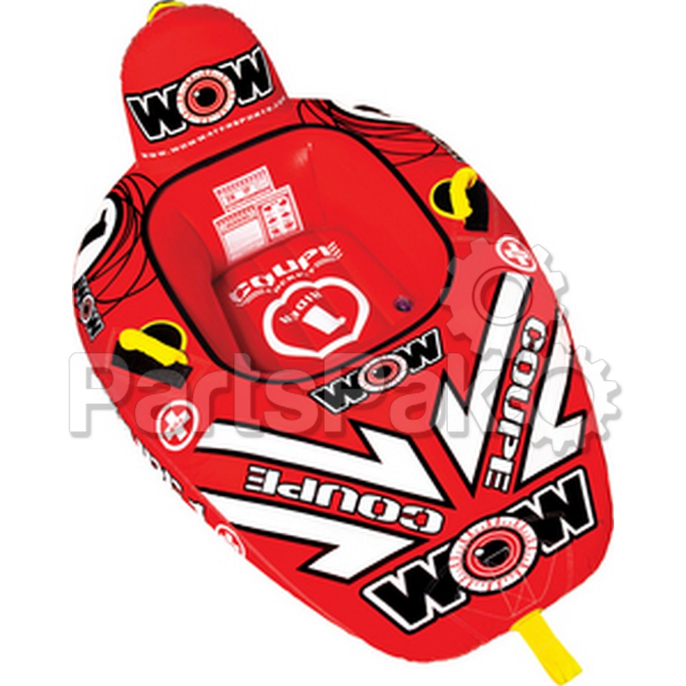 WOW World of Watersports 15-1020; 1-Person Coupe Cockpit Towable Inflatable Tube