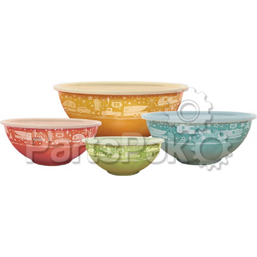 Camp Casual CC006; Nesting Bowls With Lids 4 Sets