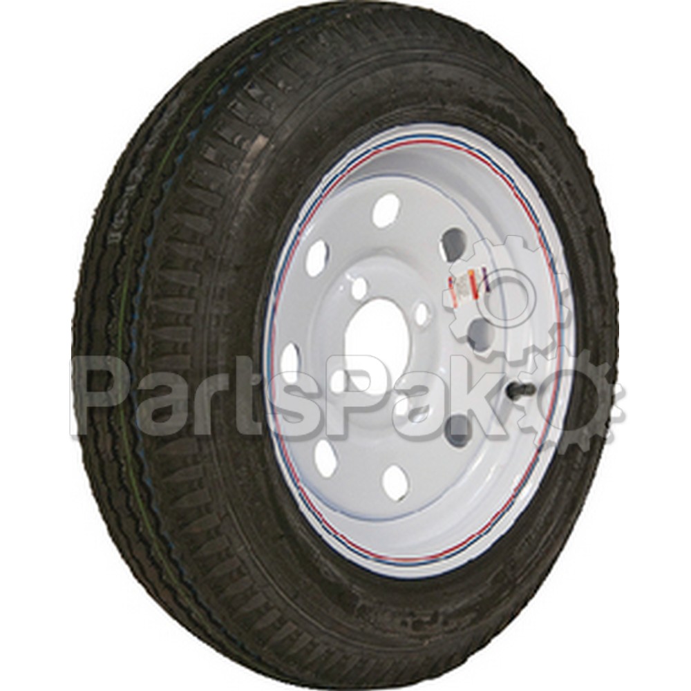 Loadstar 30631; 480-12 C/4H Mod Tire and Wheel Assembly White with Stripe K353 12-Inch