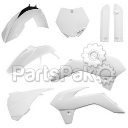 Acerbis 2314340002; Plastic Kit White; 2-WPS-23143-40002