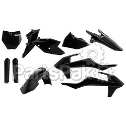 Acerbis 2421060001; Full Plastic Kit Black; 2-WPS-24210-60001