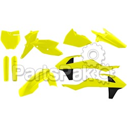 Acerbis 2421064310; Full Plastic Kit Fluorescent Yellow; 2-WPS-24210-64310