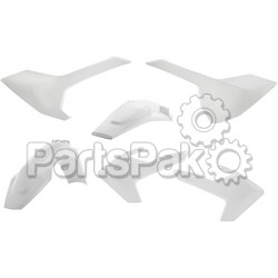 Acerbis 2634020002; Plastic Kit White; 2-WPS-26340-20002