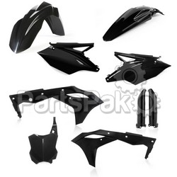 Acerbis 2685820001; Full Plastic Kit Black; 2-WPS-26858-20001