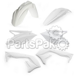 Acerbis 2685830002; Plastic Kit White; 2-WPS-26858-30002
