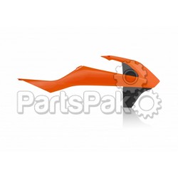 Acerbis 2685965225; Radiator Shrouds Orange / Black; 2-WPS-26859-65225