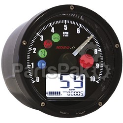 Koso BA035K00-HD; Tnt-01 Multifunction Speedometer Black; 2-WPS-28-61003