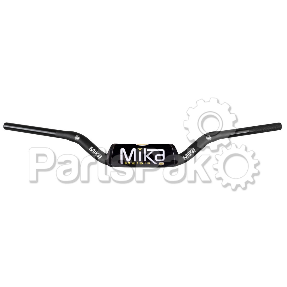 Mika Metals MK-RA-RC-BLACK; Raw Series Handlebar Fits Honda / Kawasaki Bend Black 1-1/8-inch