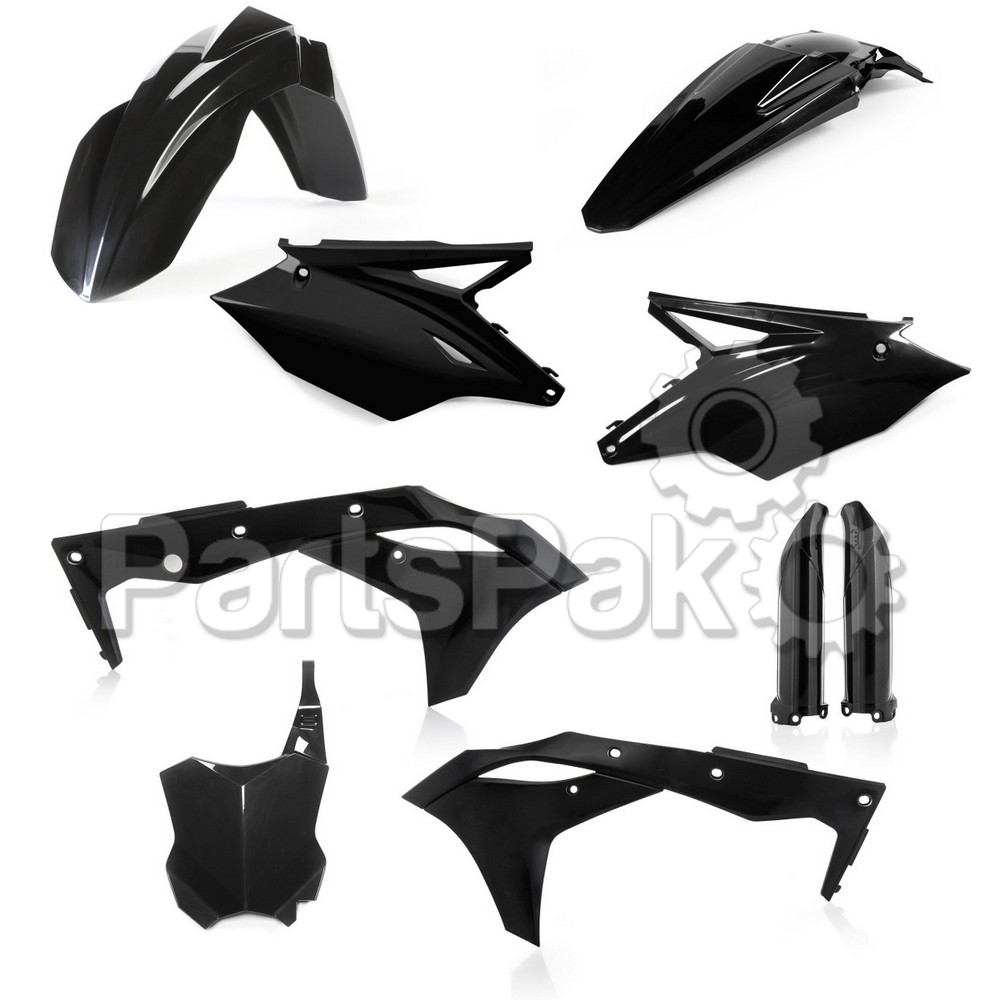 Acerbis 2685820001; Full Plastic Kit Black