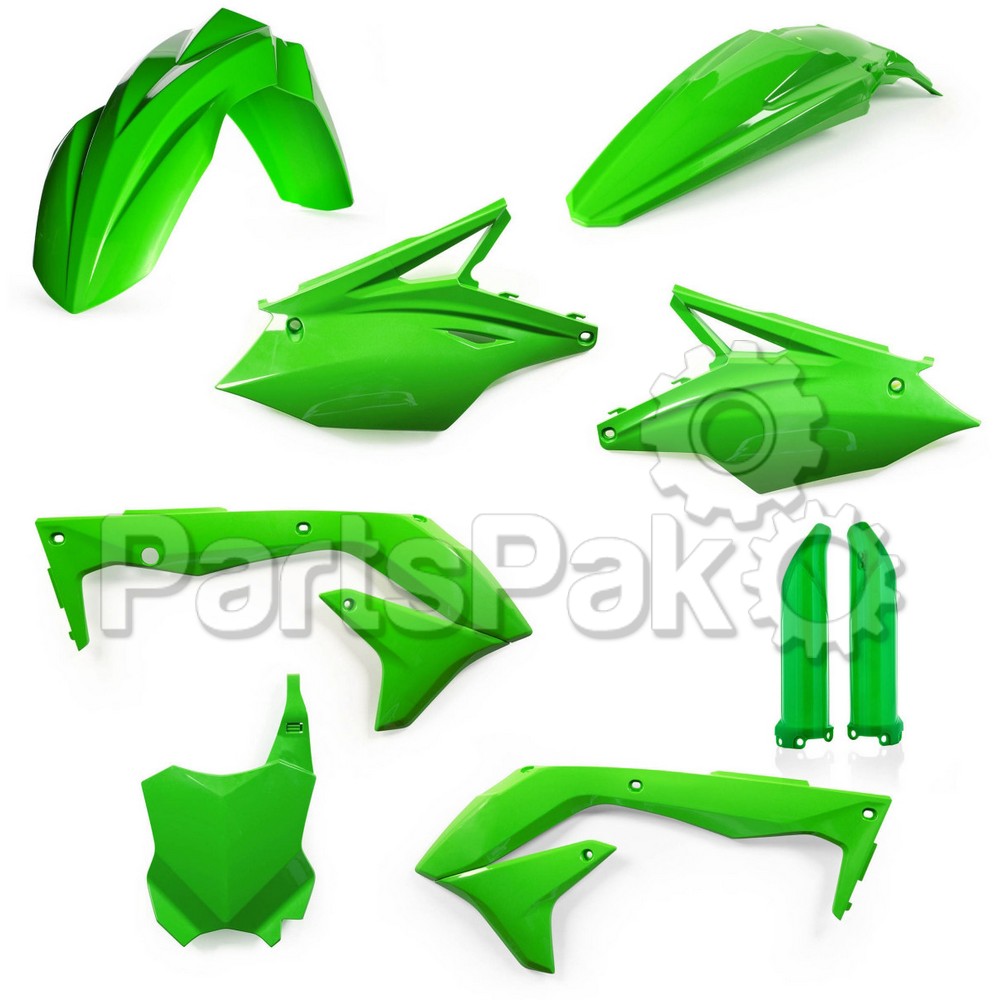 Acerbis 2685840006; Full Plastic Kit Green