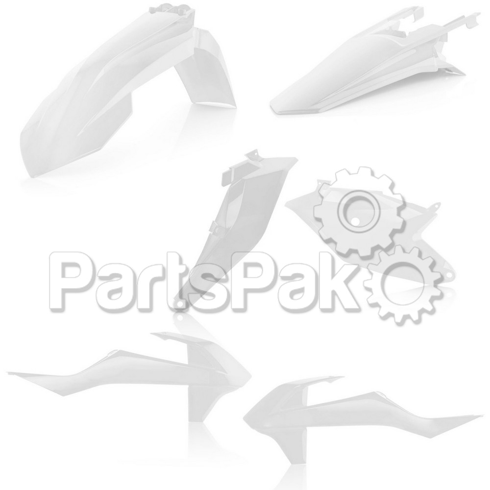 Acerbis 2686010002; Plastic Kit White