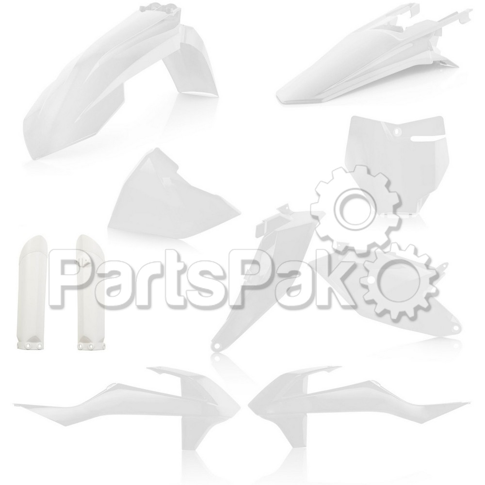 Acerbis 2686020002; Full Plastic Kit White