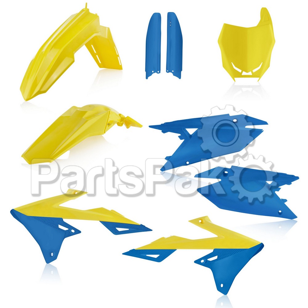 Acerbis 2686551300; Full Plastic Kit Yellow / Blue