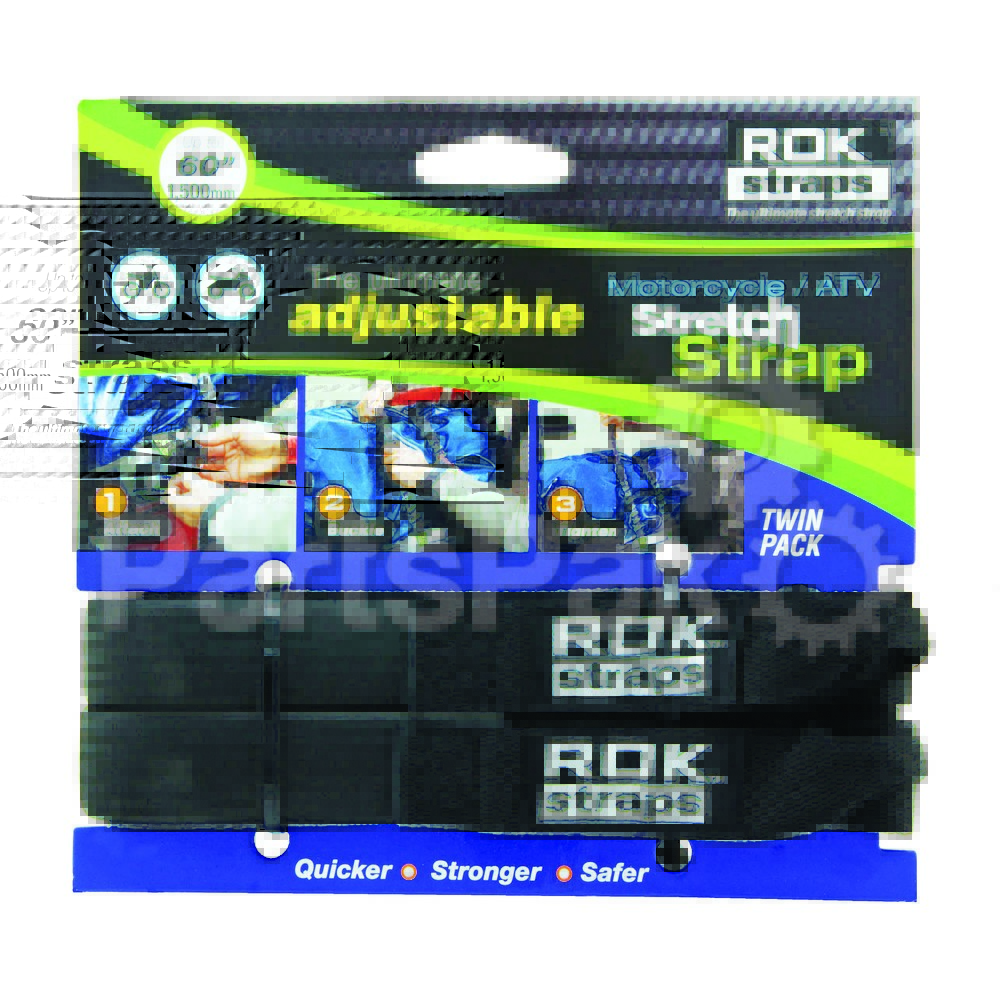 ROK Straps Adjustable Straps for Motorcycles ATVs & Snowmobiles