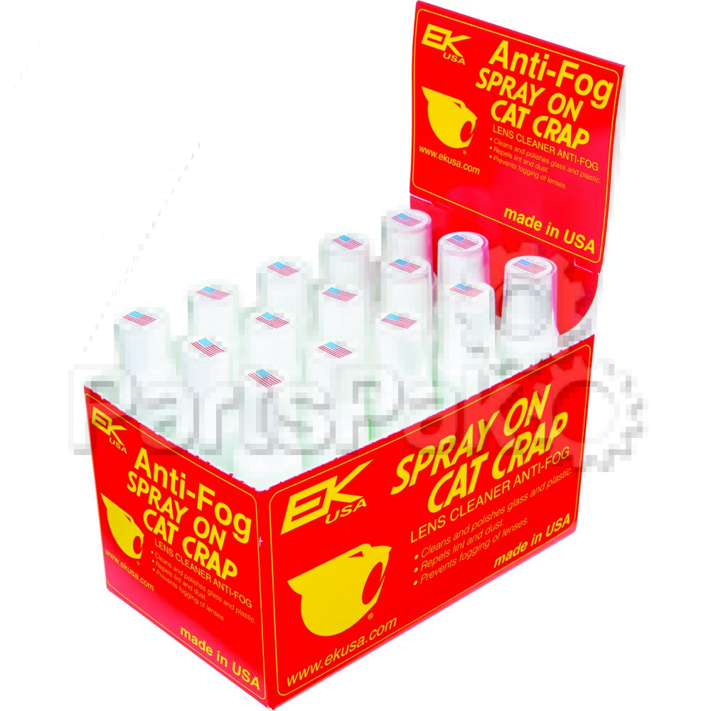 Cat Crap 10851; Anti-Fog Lens Cleaner Spray On 1Oz 15-Pack Display