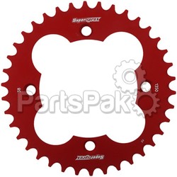 SuperSprox RAL-1350-38-RED; Aluminum Sprocket 38T Red