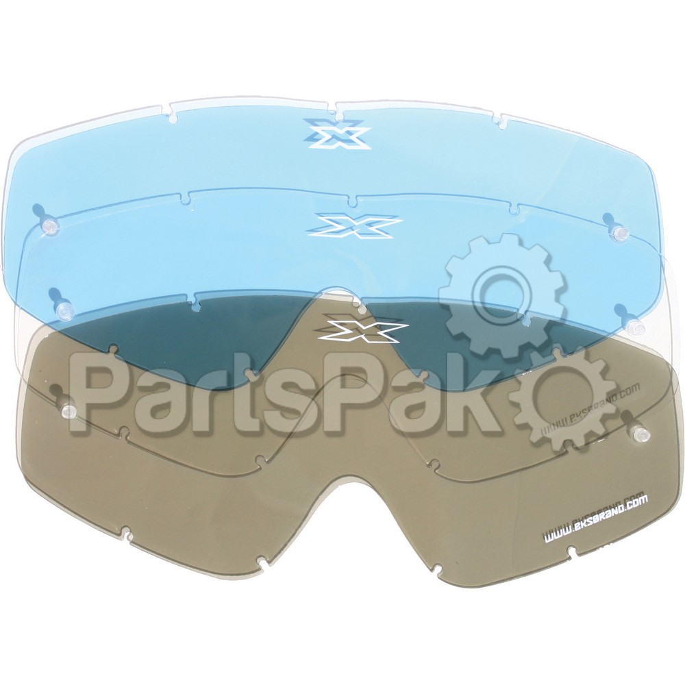 EKS Brand 067-40200; Go-X Anti-Fog Lens BlueTint