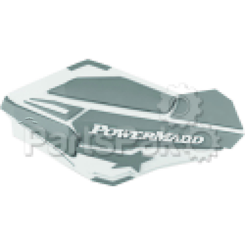 PowerMadd 34400; Sentinal Handguard White / Silver