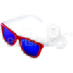 HMK HM5CROWR; Crow Sunglasses Red / White W / Revo Sky Blue Lens