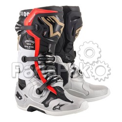 Alpinestars 2010019-1159-08; Battle Born Tech 10 Boots Black / Silver / Gold Size 08