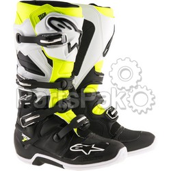 Alpinestars 2012014-125-5; Tech 7 Boots Black / White / Yellow Size 05