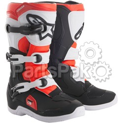 Alpinestars 2014018-1231-2; Tech 3S Boots Black / White / Red Size 02; 2-WPS-482-42702