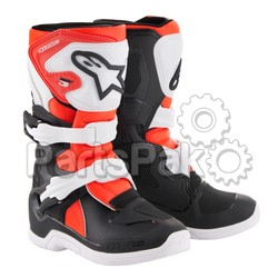 Alpinestars 2014518-1231-10; Tech 3S Boots Black / White / Red Size Y10