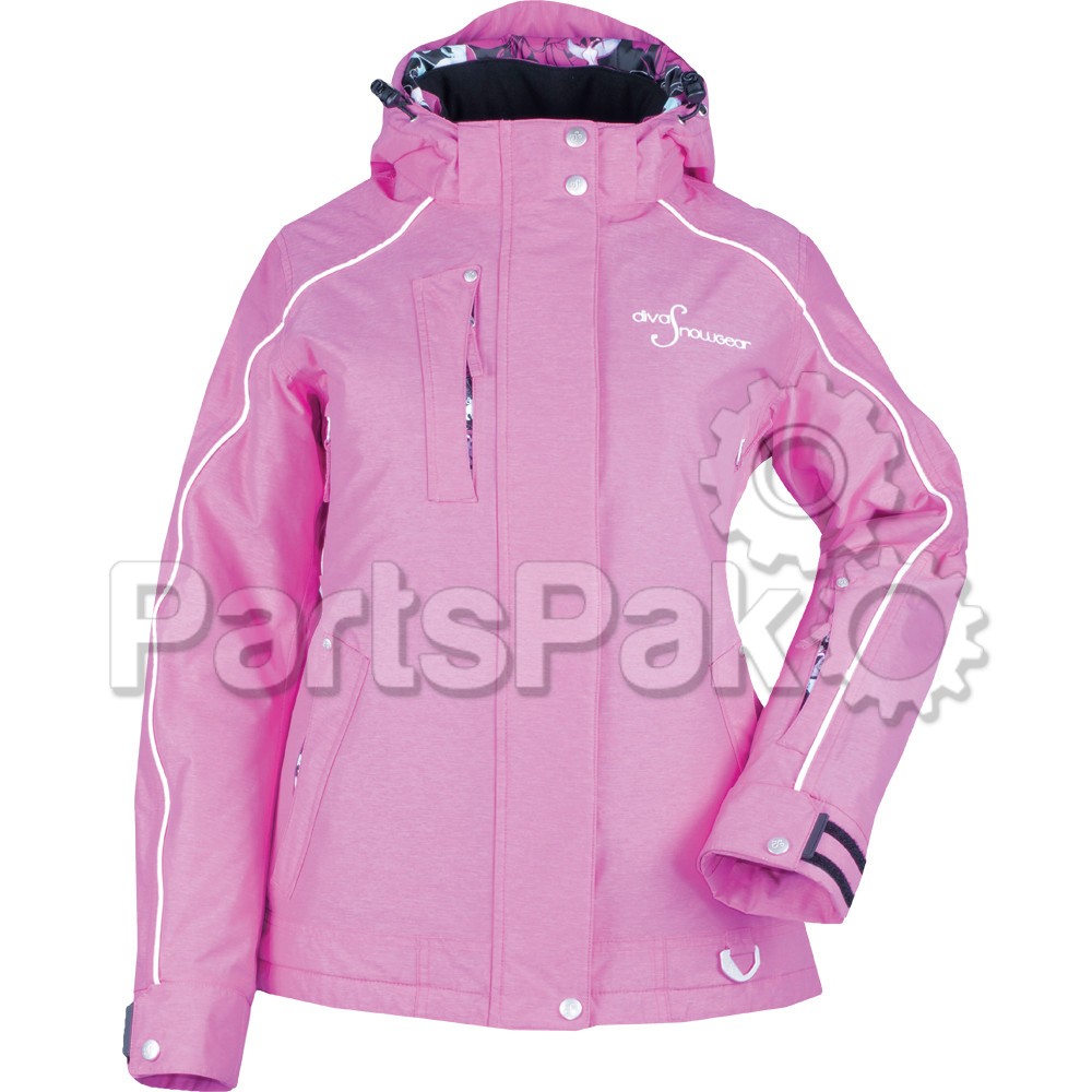 Divas 35265; Lily Collection Jacket Pink Heather 1X
