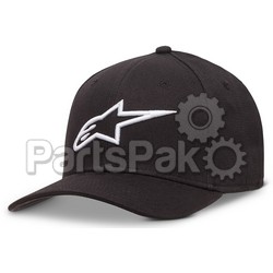 Alpinestars 1017-81010-1020-L/X; Curve Hat Black / White Lg / Xl